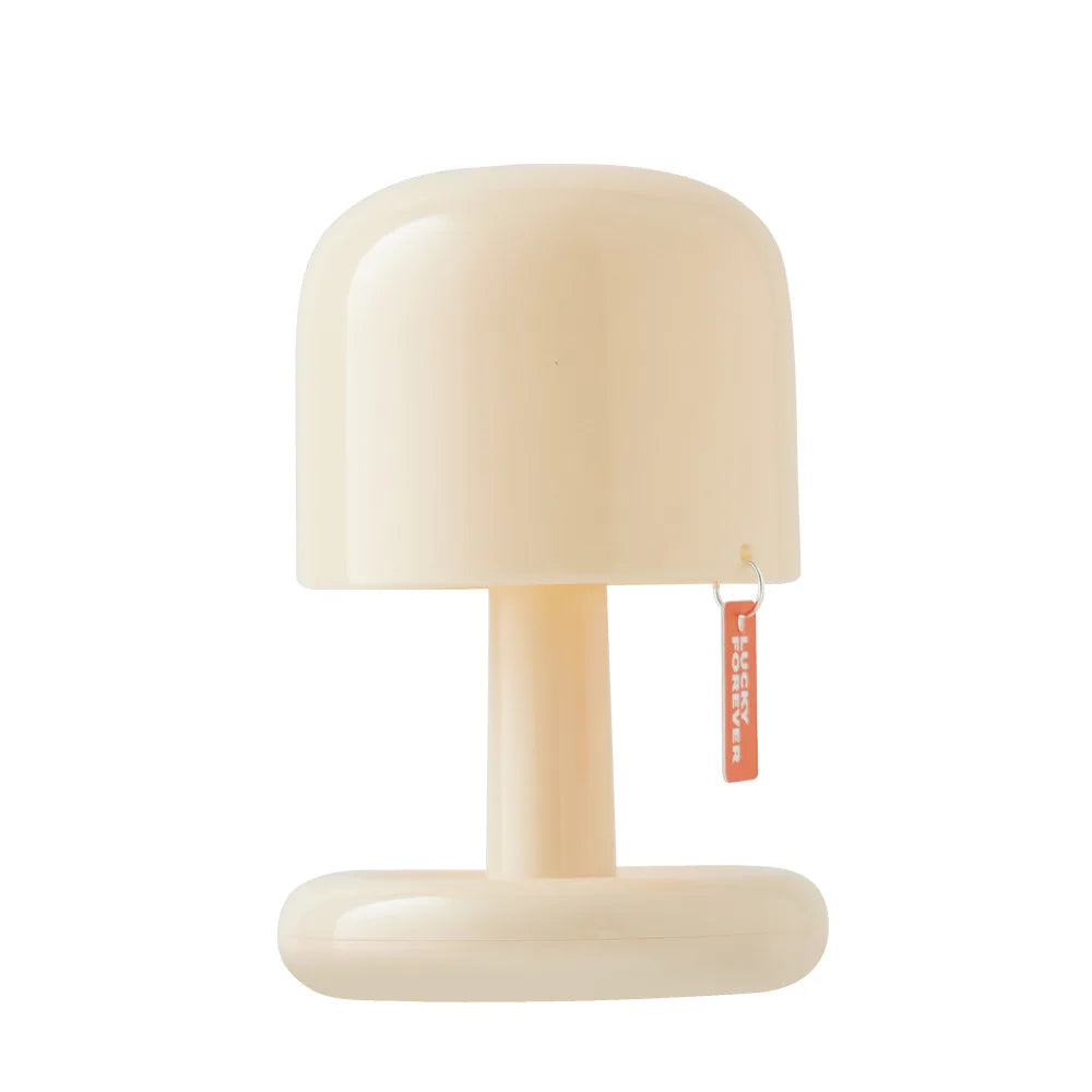Cream mushroom night lamp