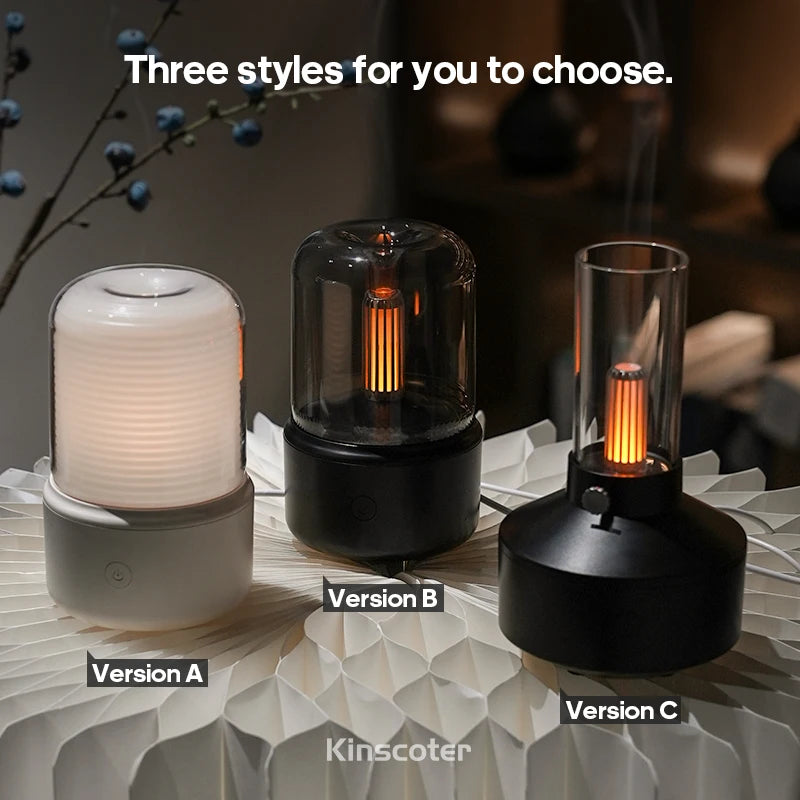 Mini aroma diffuser in its three styles