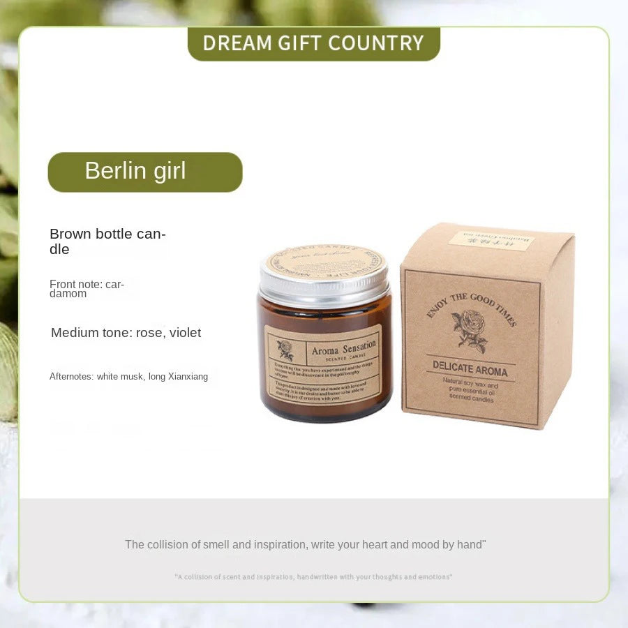 Berlin Girl scented candle with its gift box